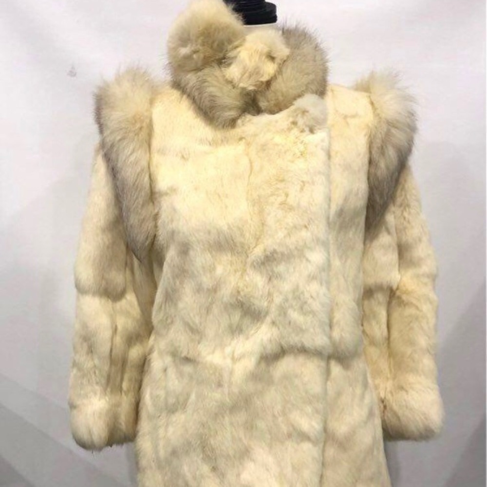 Bergman’s Rabbit Fur Coat w/Earmuffs - Vintage